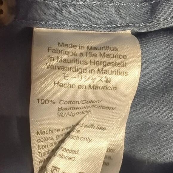 J  Crew Always Chambray Long Sleeve 100% Cotton Button Up Shirt Men's XXL - Picture 8 of 8